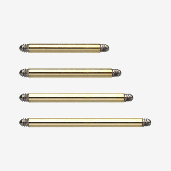 Gold Plated Steel Replacement Barbell-Gold