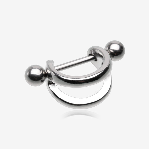 Modern Steel Stripes Cartilage Cuff Earring