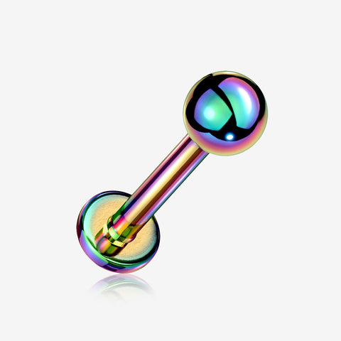 Colorline Basic Ball Top Threadless Push-In Steel Labret