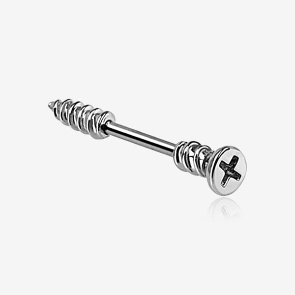 A Pair of Nail Screw Bolt Steel Nipple Barbell