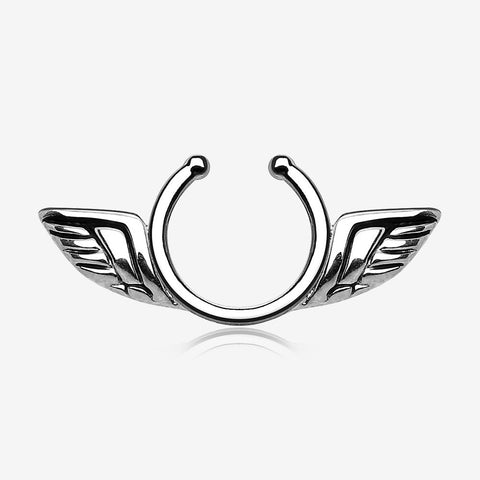 Angel Wings Clip On Non-Piercing Nipple Shield Ring