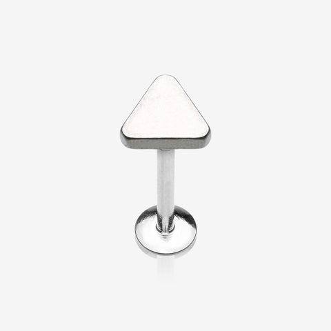 Minimalist Triangle Top Internally Threaded Steel Labret