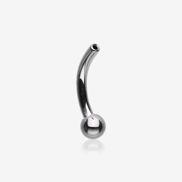 Implant Grade Titanium OneFit Threadless Curved Barbellwith One Side Fixed Ball End Bar Part