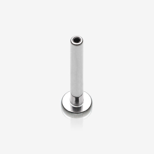 Implant Grade Titanium OneFit Threadless Flat Back Stud Labret Bar Part