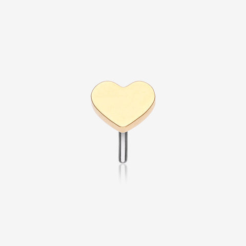 Implant Grade Titanium OneFit Threadless Golden Heart Top Part