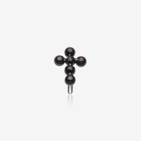 Implant Grade Titanium OneFit Threadless Blackline Beaded Ball Cross Top Part