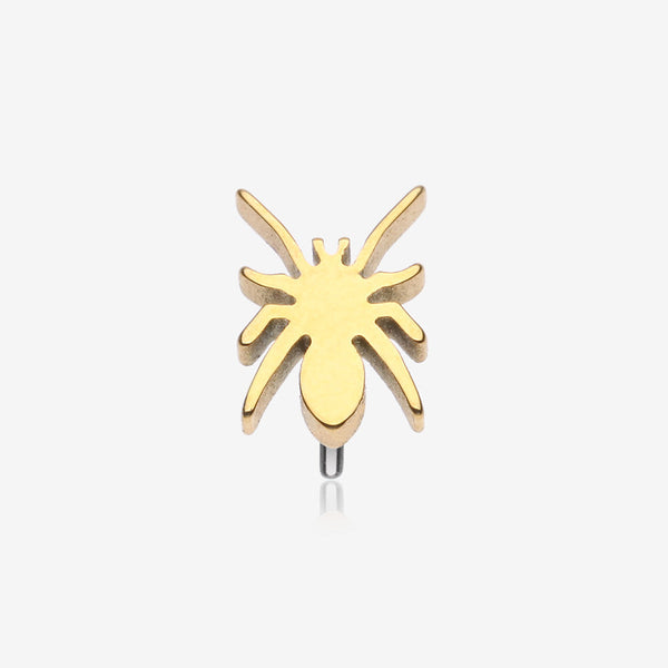 Implant Grade Titanium OneFit Threadless Golden Flat Spider Top Part