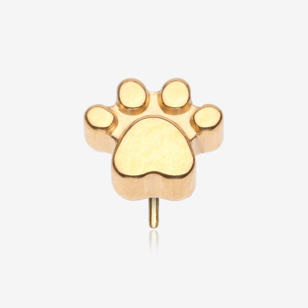 Implant Grade Titanium OneFit Threadless Golden Adorable Paw Top Part