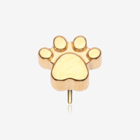 Implant Grade Titanium OneFit Threadless Golden Adorable Paw Top Part