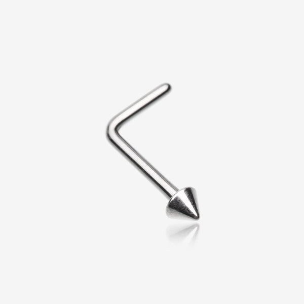 Implant Grade Titanium Spike Cone Top L-Shaped Nose Ring