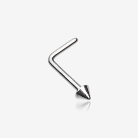 Implant Grade Titanium Spike Cone Top L-Shaped Nose Ring