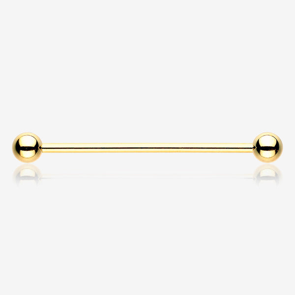 Gold PVD Basic Industrial Barbell