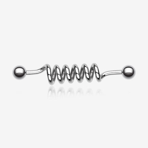 Gnarley Spirals Industrial Barbell-Steel