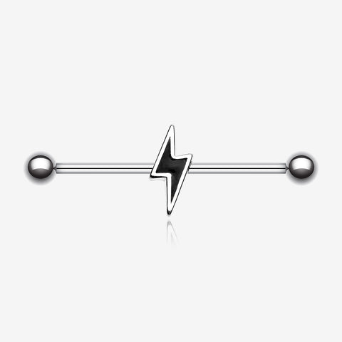 Lightning Bolt Industrial Barbell-Black