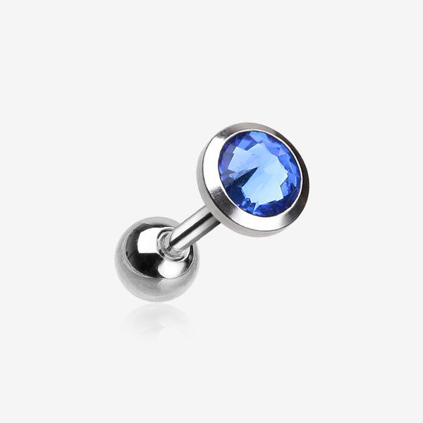 Gem Sparkle Cartilage Tragus Earring-Blue