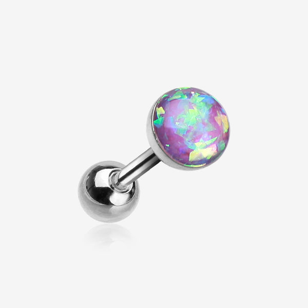 Opal Sparkle Cartilage Tragus Earring-Purple