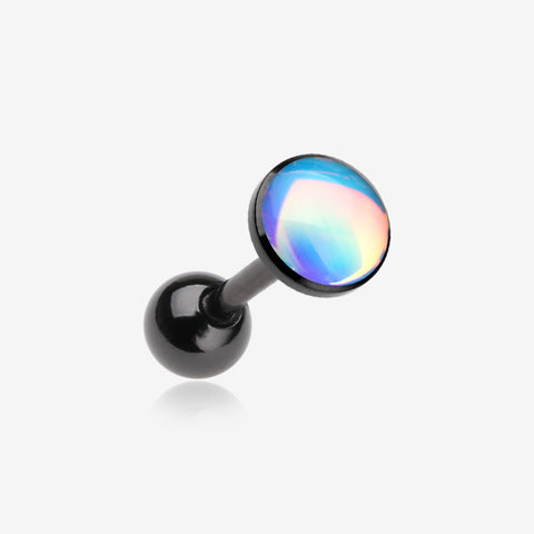 Colorline Iridescent Revo Sparkle Cartilage Tragus Barbell-Black