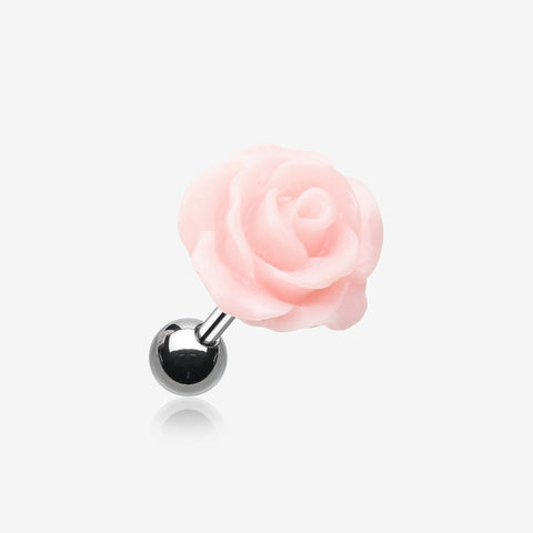 Dainty Rose Cartilage Earring-Pink