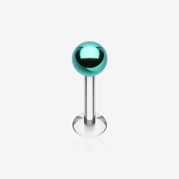 Colorline PVD Ball Top Steel Labret-Green