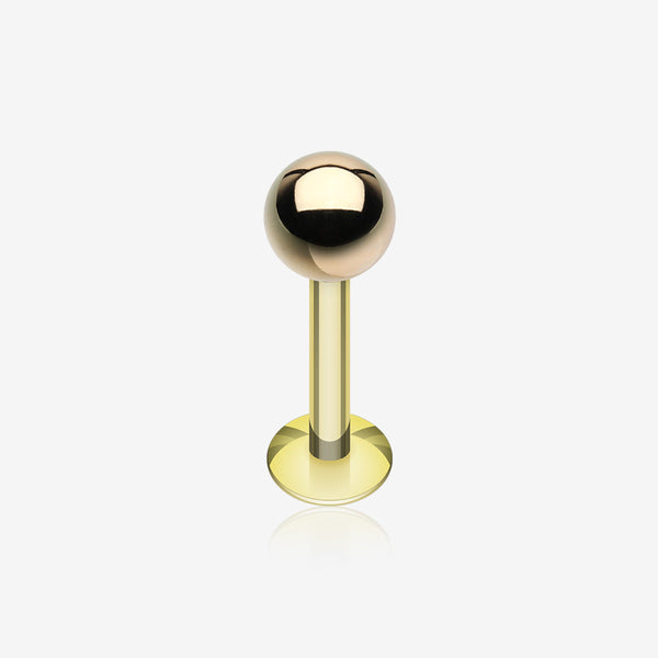 Gold Plated Basic Steel Labret