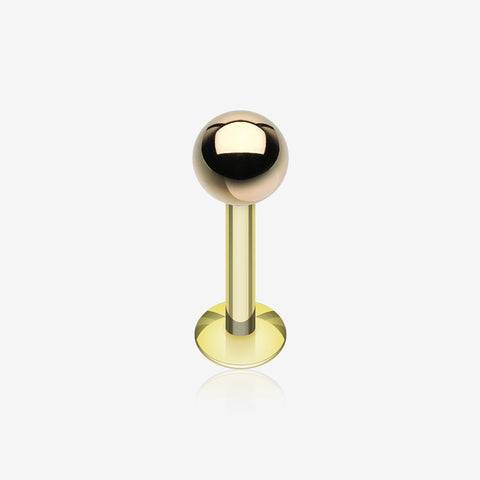 Gold Plated Basic Steel Labret