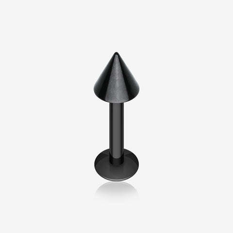 Colorline PVD Basic Steel Spike Labret-Black