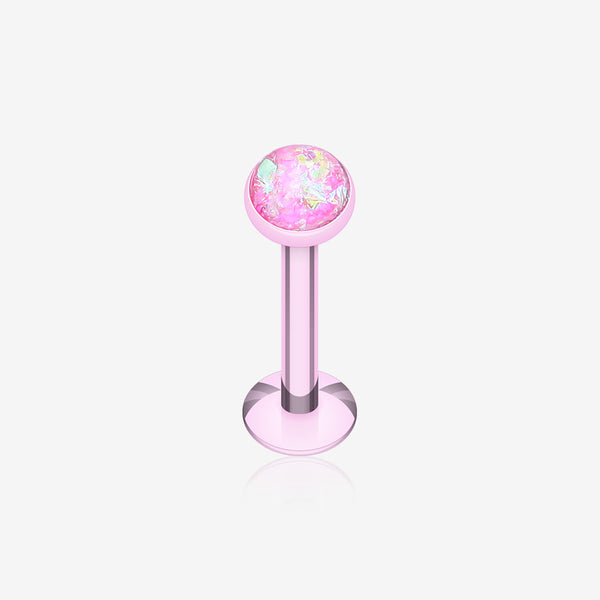 Colorline Opal Glitter Shower Dome Steel Labret-Pink