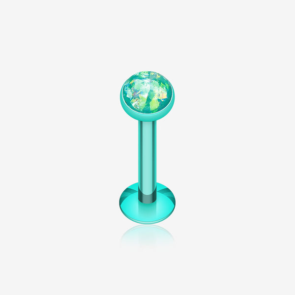 Colorline Opal Glitter Shower Dome Steel Labret-Teal