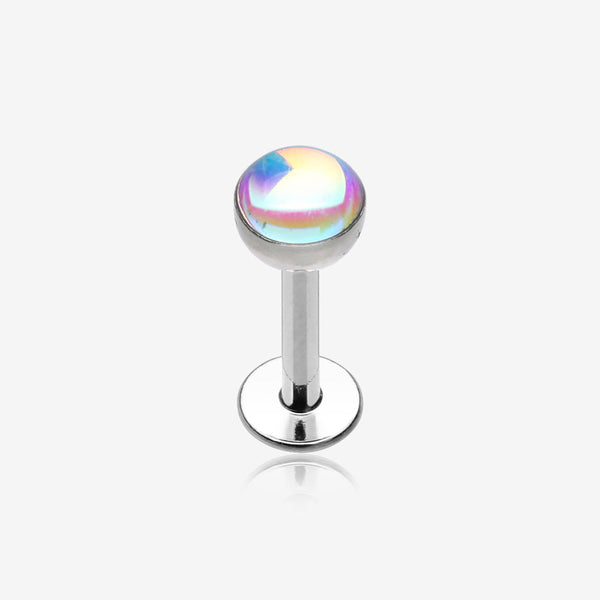 Iridescent Revo Sparkle Steel Labret