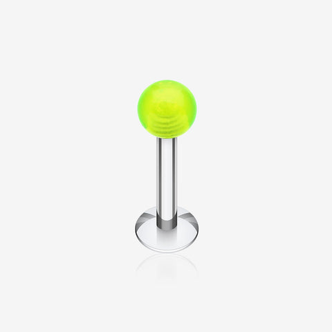 Basic UV Acrylic Ball Top Labret-Light Green