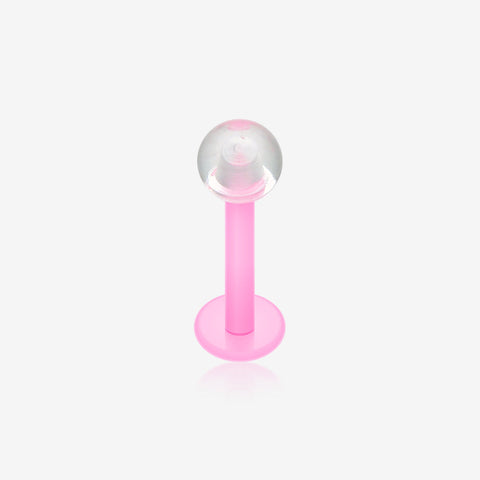 Basic UV Acrylic Flexible Shaft Labret-Pink