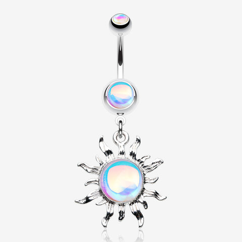 Iridescent Revo Blazing Sun Belly Button Ring