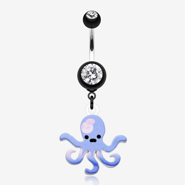 Super Sweet Octopus Belly Button Ring-Black