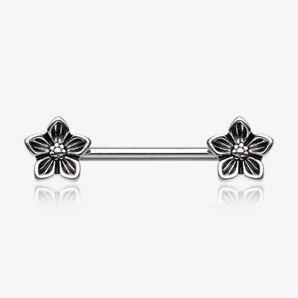 A Pair of Antique Wildflower Nipple Barbell