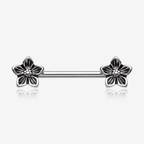 A Pair of Antique Wildflower Nipple Barbell