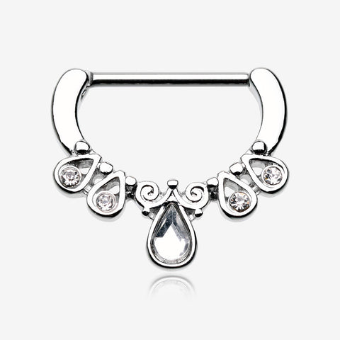 Radiant Kao Nipple Clicker-Clear Gem