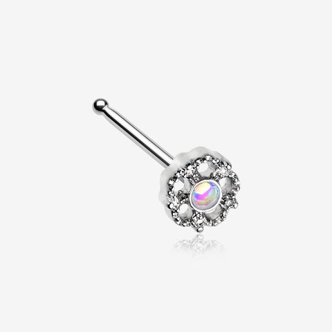 Zen Flower Iridescent Revo Sparkle Nose Stud Ring