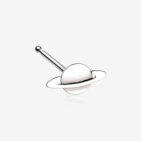 Saturn Planet Nose Stud Ring-Steel