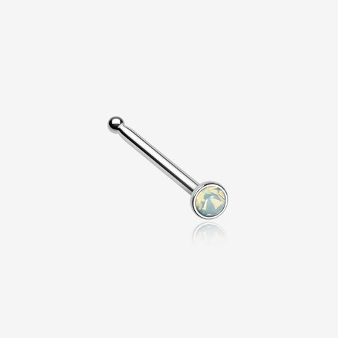 Opalite Gem Sparkle Nose Stud Ring-Pacific Opal