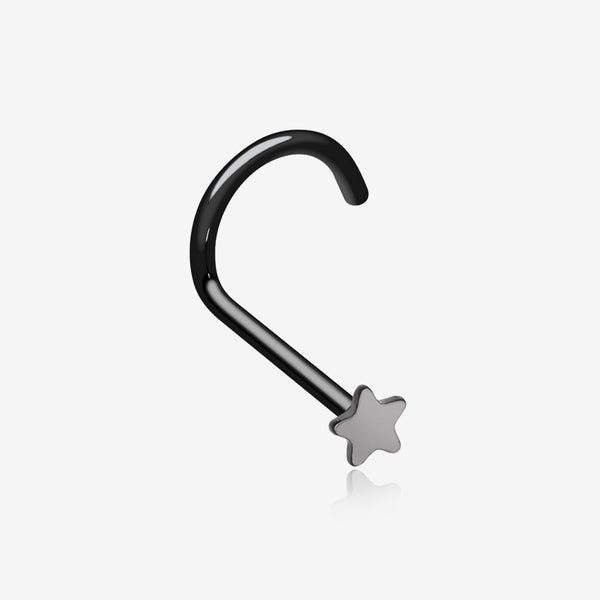 Colorline Star Nose Screw Ring-Black