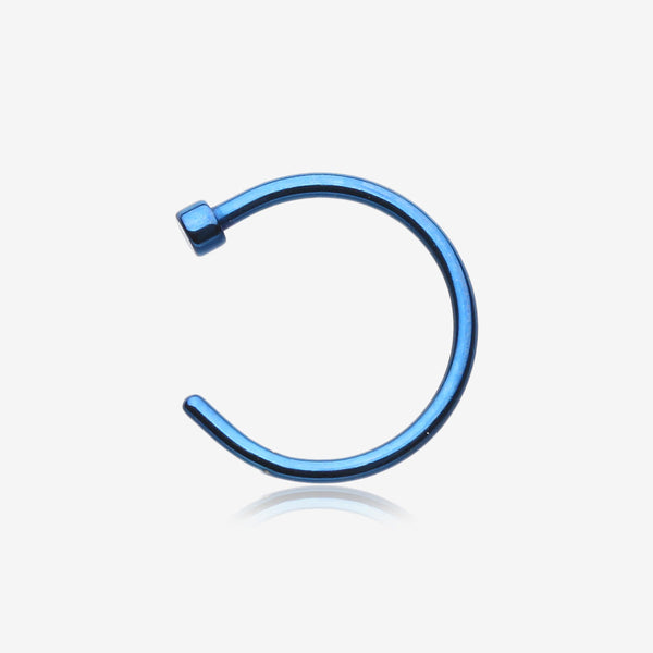 Colorline Basic Nose Hoop Ring-Blue