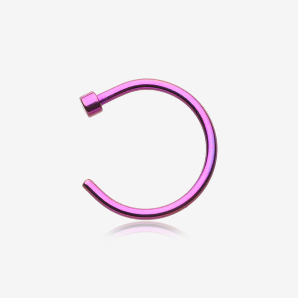 Colorline Basic Nose Hoop Ring-Purple