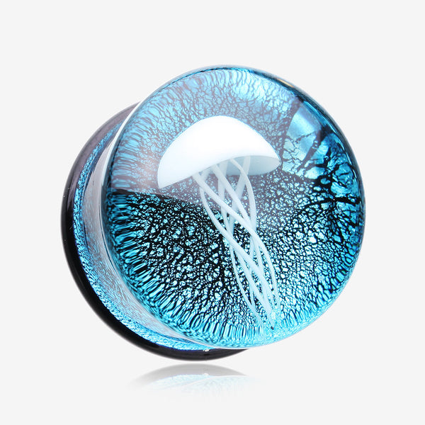 A Pair of Wicked Jellyfish Double Flared Glass Plug