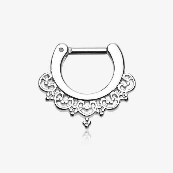 Celestial Filigree Septum Clicker-Steel