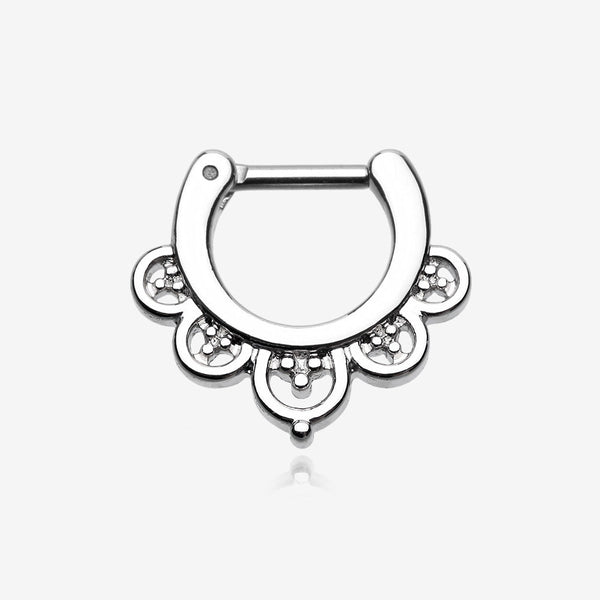 Imperial Filigree Septum Clicker-Steel