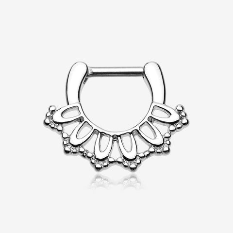 Kaltik Filigree Septum Clicker-Steel