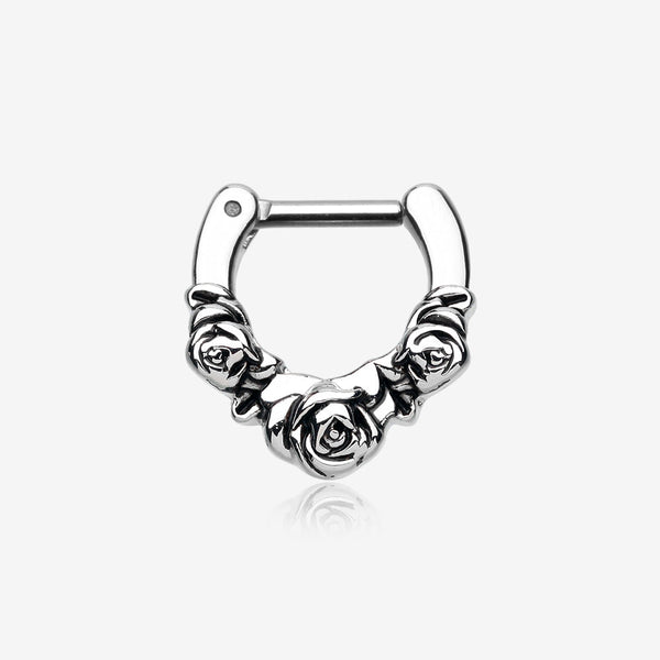 Rose Garden Icon Septum Clicker-Steel