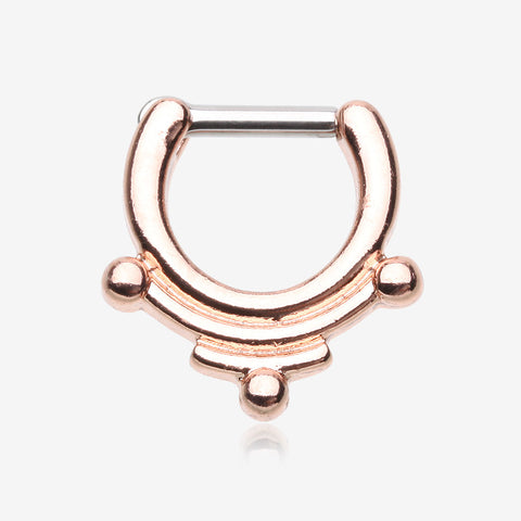 Rose Gold Ancient Goddess Clicker Ring