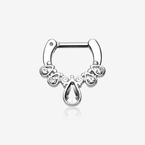 Radiant Kao Septum Clicker-Clear Gem