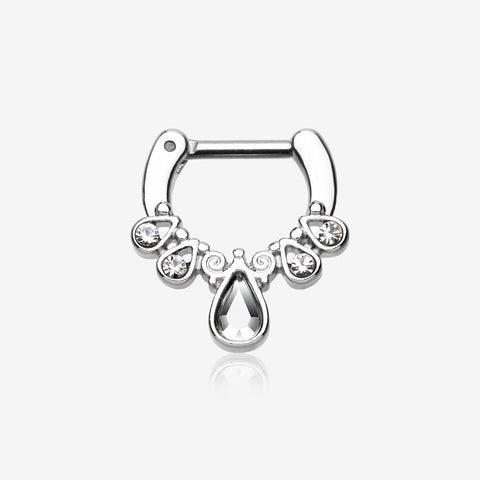 Radiant Kao Septum Clicker-Clear Gem